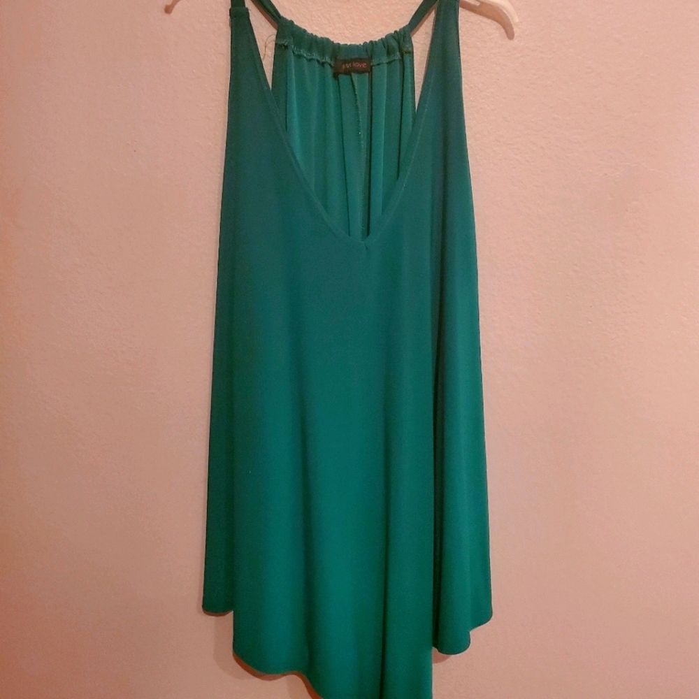 Green tank top